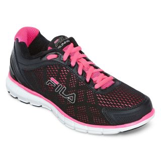 Fila Memory Cloak Womens Running Shoes, Black/Pink
