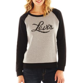 Levis Fleece Sweatshirt, Grey, Womens