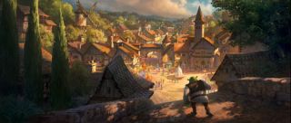 Shrek Entering Village