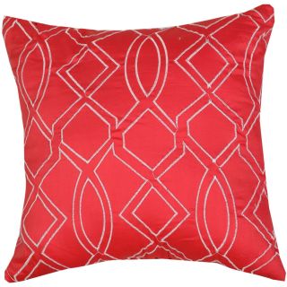 Trellis Brights Outlined Trellis 18 Decorative Pillow, Coral, Girls