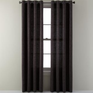 Studio Shifting Stripes Grommet Top Curtain Panel, Pewter Multi