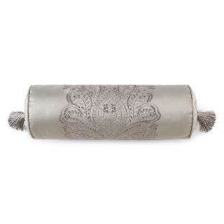 ROYAL VELVET Zinnia Neckroll Decorative Pillow, Gray