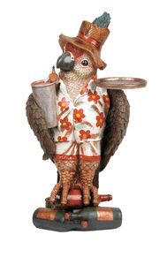 Parrot Waiter with Tray