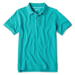 ARIZONA Solid Polo Shirt   Boys 6 18 and Husky, Turquoise Shock, Boys