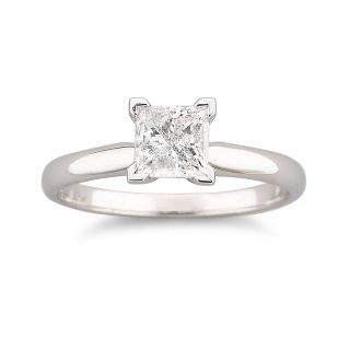 1 CT. Diamond Solitaire Ring, Wg (White Gold), Womens