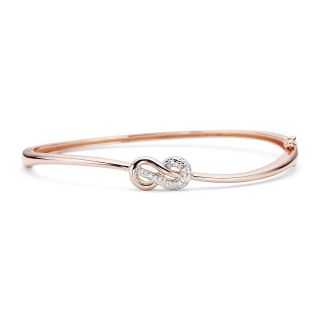 Infinite Promise 1/10 CT. T.W. Diamond 14K Rose Gold Over Silver Infinity