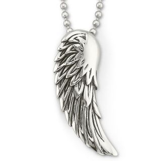 Mens Winged Pendant Stainless Steel