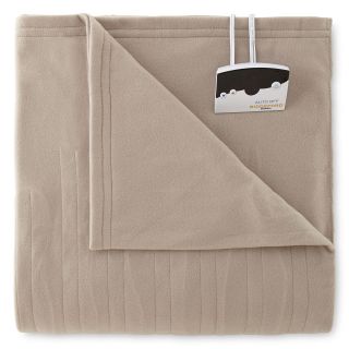 Biddeford Comfort Knit Heated Blanket, Taupe