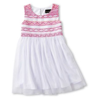 Disorderly Kids Puffed Bodice Mesh Dress   Girls 12m 6y, White, White, Girls