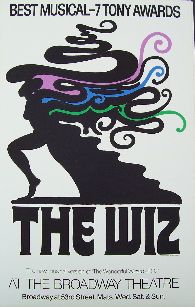 The Wiz   With Tony Awards (Original Broadway Theatre Window Card)