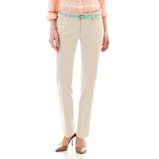Crossover Ankle Pants, Sandstone, Womens