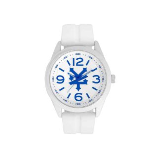 Zoo York Mens Silicone Strap Logo Watch, Blue/White