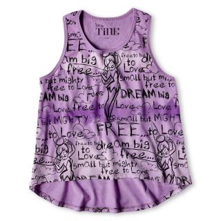 Tinker Bell Sketch Tank Top   Girls 6 16, Lilac, Girls