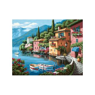 Paint By Number Kit 20 X 16  Lakeside Village