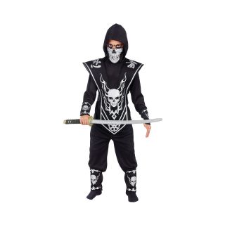 Skull Lord Ninja Child Costume, Black, Boys