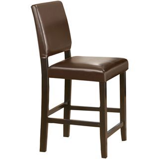 Hillsdale Arcaida Parsons Set of 2 Counter Height Stools, Brown