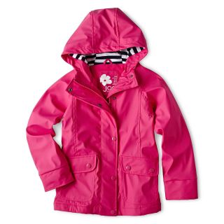 JOE FRESH Fleece Lined Rain Coat   Girls 4 14, Pink