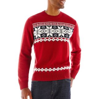 Dockers Nordic Cotton Sweater, Red, Mens