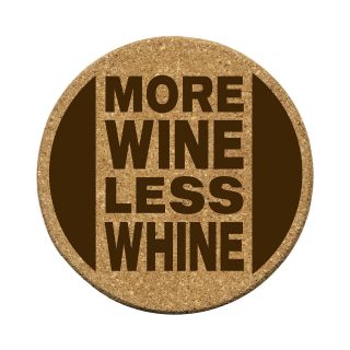 Thirstystone More Wine Set of 6 Cork Coasters