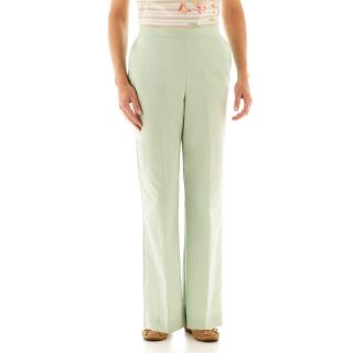 Alfred Dunner Garden District Pull On Pants, Mint (Green), Womens