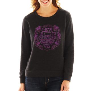 Levis Fleece Sweatshirt, Grey, Womens