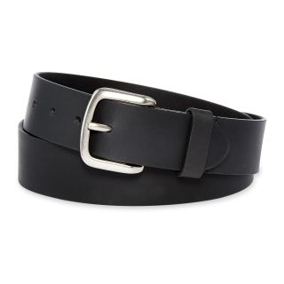 Dickies Black Leather Belt, Mens