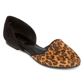 A.N.A Duo D orsay Flat Sandals, Leopard, Womens