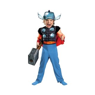 Thor Muscle Toddler Costume, Blue, Boys