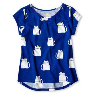 Total Girl Graphic Top   Girls 6 16 and Plus, Blue, Girls