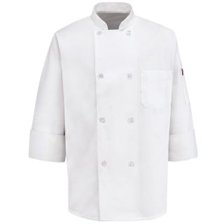 Chef Designs 8 Button Chef Coat, White