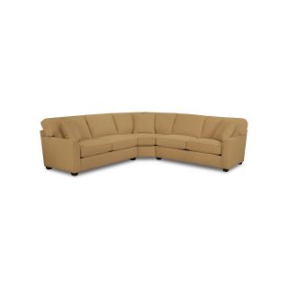 Possibilities Sharkfin Arm 3 pc. Right Arm Sofa Sectional with Sleeper, Gold
