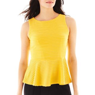 Bisou Bisou Textured Peplum Top, Samoan Sun