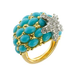 KJL by KENNETH JAY LANE Simulated Turquoise Starfish Ring, Womens