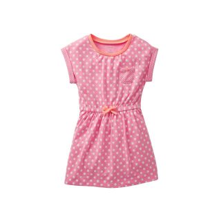 Carters Short Sleeve Polka Dot Dress   Girls 5 6x, Pink, Pink, Girls