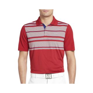 Izod Golf Pieced English Stripe Polo, Red, Mens