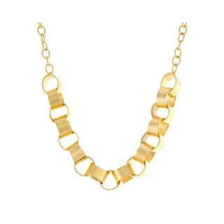 KJL by KENNETH JAY LANE Gold Tone Ribbon Link Necklace, Womens