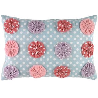 Petals Oblong Yo Yo Decorative Pillow, Girls