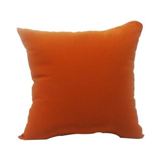 Solid Cinnabar Decorative Pillow, Orange
