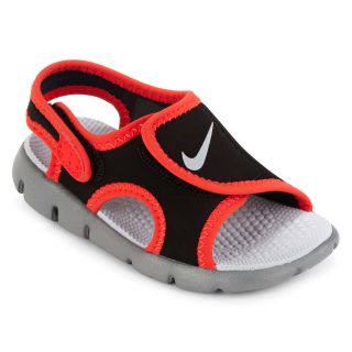 Nike Sunray Adjustable Toddler Boys Sandals, Blk/crimsn/gry 