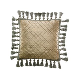 Croscill Classics Delano 16 Square Decorative Pillow, Beige