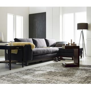 Calypso 2 pc. Chaise Sectional in Gibson Fabric, Flannel