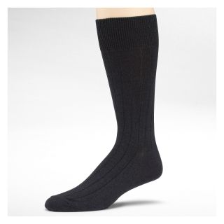 Dockers 3 pk. Classic Ribbed Socks, Black, Mens