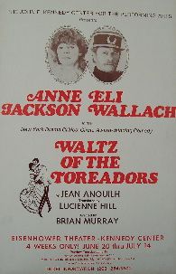 Waltz of the Toreadors (Original Theatre Window Card)