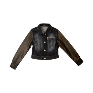 by&by Girl Denim and Pleather Jacket   Girls 7 16, Girls