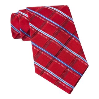 Stafford Johnson Grid Tie, Red, Mens