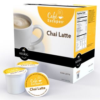 Keurig K Cup Chai Latte Packs by Cafe Escapes