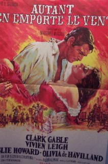 Gone With the Wind (Rare 1978 French Re Release Poster) Movie Poster