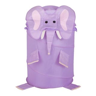 HONEY CAN DO Honey Can Do Elephant Large Pop Up Hamper, Purple