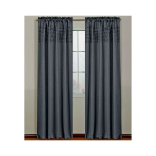 Landford Rod Pocket Curtain Panel, Charcoal
