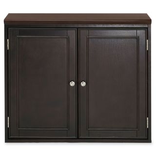 Create Your Space 2 Door Storage Cabinet, Espresso (Dark Brown)